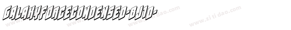 GalaxyForceCondensed-BJ1d字体转换