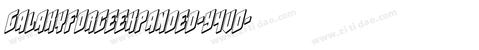 GalaxyForceExpanded-Y4vO字体转换