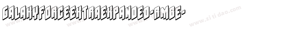 GalaxyForceExtraExpanded-RmBe字体转换