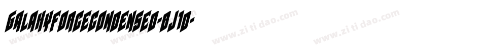 GalaxyForceCondensed-BJ1d字体转换