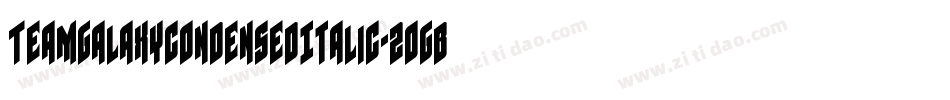 TeamGalaxyCondensedItalic-2OgBe字体转换