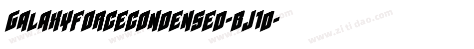 GalaxyForceCondensed-BJ1d字体转换