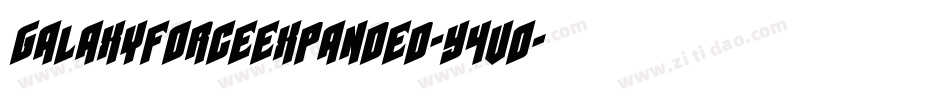 GalaxyForceExpanded-Y4vO字体转换