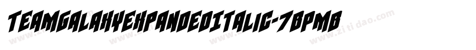 TeamGalaxyExpandedItalic-7BPmB字体转换