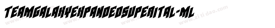 TeamGalaxyExpandedSuperital-mLYm2字体转换
