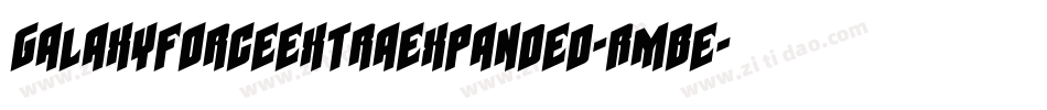 GalaxyForceExtraExpanded-RmBe字体转换
