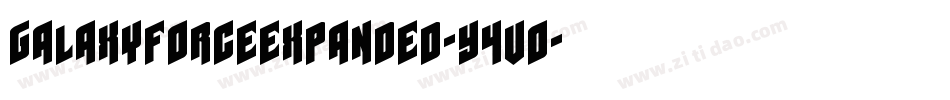 GalaxyForceExpanded-Y4vO字体转换