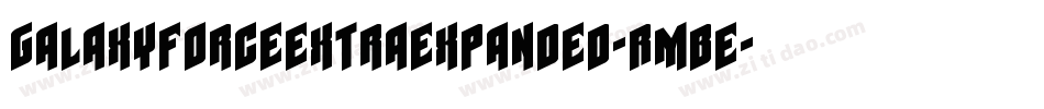 GalaxyForceExtraExpanded-RmBe字体转换