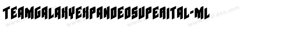 TeamGalaxyExpandedSuperital-mLYm2字体转换