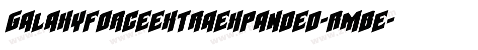 GalaxyForceExtraExpanded-RmBe字体转换