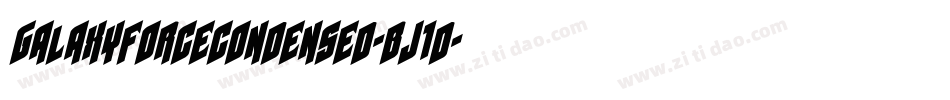 GalaxyForceCondensed-BJ1d字体转换