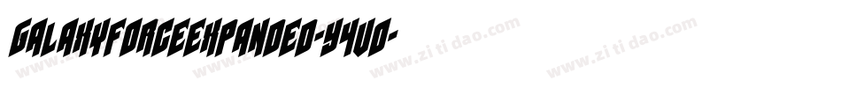 GalaxyForceExpanded-Y4vO字体转换