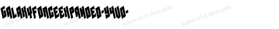 GalaxyForceExpanded-Y4vO字体转换