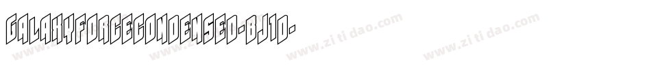 GalaxyForceCondensed-BJ1d字体转换