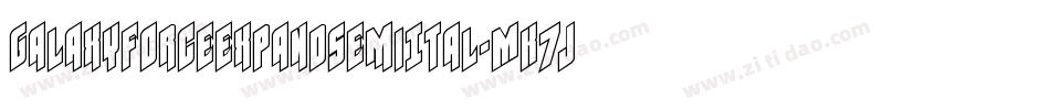 GalaxyForceExpandSemiItal-MK7J字体转换