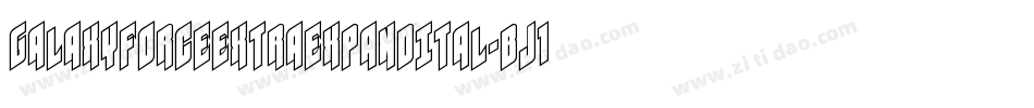 GalaxyForceExtraExpandItal-BJ1n字体转换