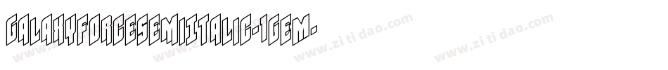 GalaxyForceSemiItalic-1geM字体转换
