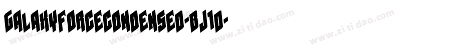 GalaxyForceCondensed-BJ1d字体转换