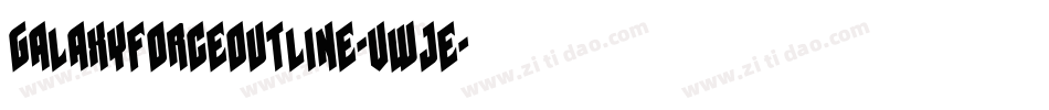 GalaxyForceOutline-vwjE字体转换