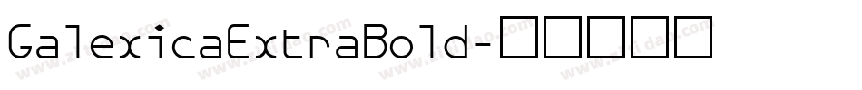 GalexicaExtraBold字体转换