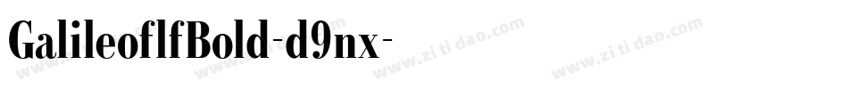 GalileoflfBold-d9nx字体转换