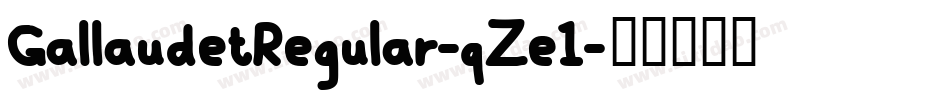 GallaudetRegular-qZe1字体转换