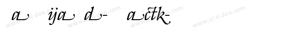 Galliard-Black字体转换