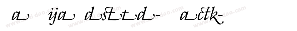 GalliardStd-Black字体转换