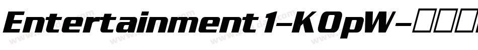 Entertainment1-K0pW字体转换