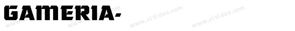 GAMERIA字体转换