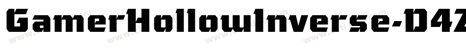 GamerHollowInverse-D4ZR字体转换