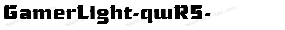GamerLight-qwR5字体转换