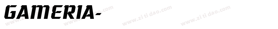 GAMERIA字体转换