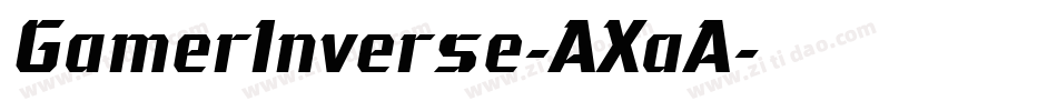 GamerInverse-AXaA字体转换