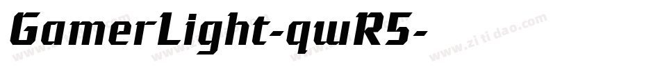 GamerLight-qwR5字体转换