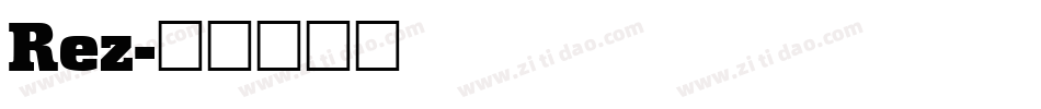 Rez字体转换