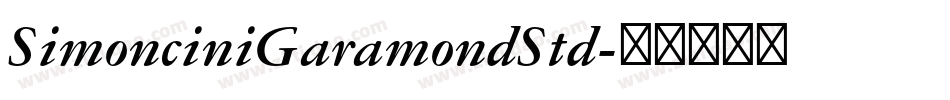 SimonciniGaramondStd字体转换