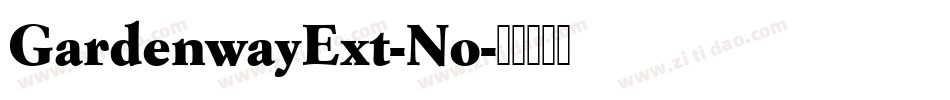 GardenwayExt-No字体转换