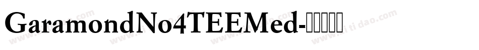 GaramondNo4TEEMed字体转换