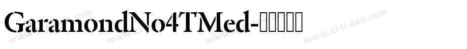 GaramondNo4TMed字体转换