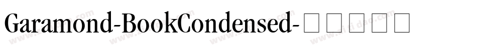 Garamond-BookCondensed字体转换