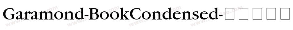 Garamond-BookCondensed字体转换