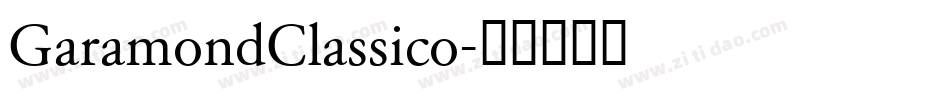 GaramondClassico字体转换