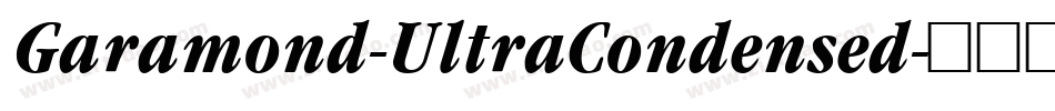 Garamond-UltraCondensed字体转换