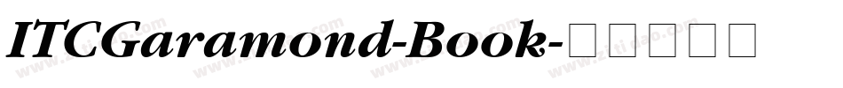 ITCGaramond-Book字体转换