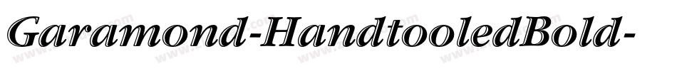 Garamond-HandtooledBold字体转换