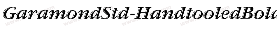 GaramondStd-HandtooledBold字体转换