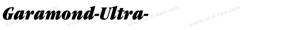 Garamond-Ultra字体转换