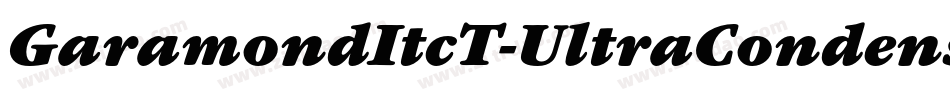GaramondItcT-UltraCondensed字体转换