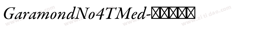 GaramondNo4TMed字体转换